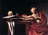Caravaggio Canvas Paintings - St. Jerome